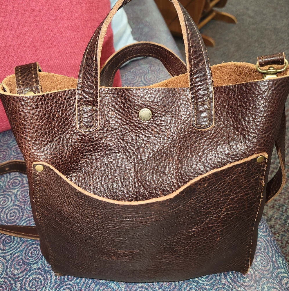 Portland Leather Coldbrew Mini Snap Crossbody Tote